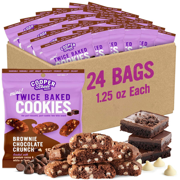 Cooper Street Italian Biscotti Cookies - Twice Baked Biscotti Style Cookie Biscuits