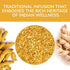 BREWIX Turmeric Ginger Loose Herbal Tea, 100+ Cups, 7.05oz/200g, Naturally Caffeine Free, Real Ingredients from India