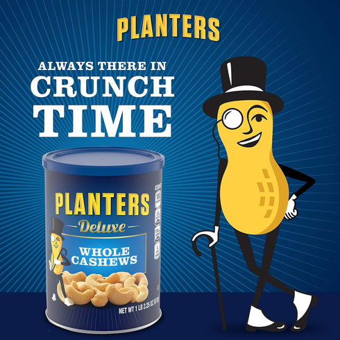 Planters (1 56oz) Salted Mixed Nuts and Whole Cashews Bundle Canister