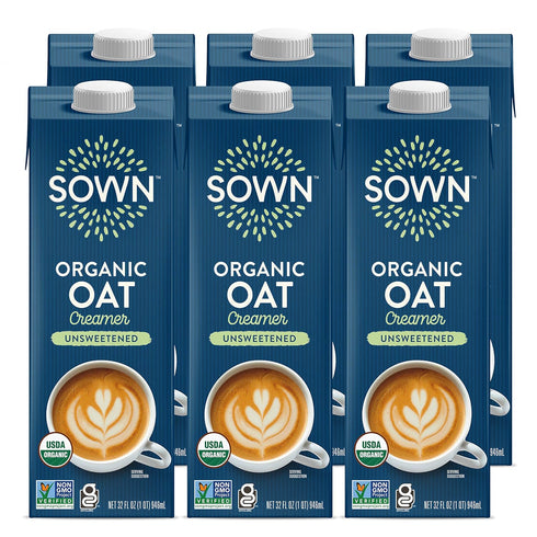 SOWN Organic Oat Creamer Unsweetened - Barista Oat Milk Non Dairy Coffee