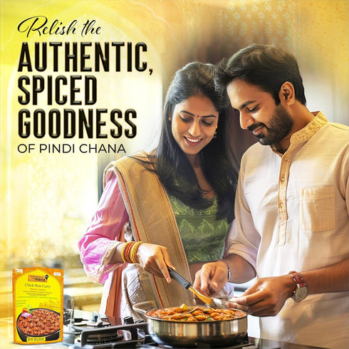 (Pack 6)10 (Pack 6) Kitchens of India Pindi Chana Chick Peas Curry, of Ounces , Gourmet Ready To Eat Authentic Indian