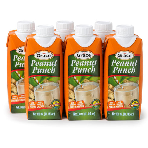 Grace Jamaican Peanut Punch Drink (6 Pack, Total of 48.6fl.oz)
