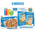 13oz (3 Pack) Quaker Life Breakfast Cereal, Original, Boxes