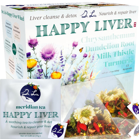 Dr. Lus Happy Liver Tea | 100% Natural Liver Cleanse Detox &