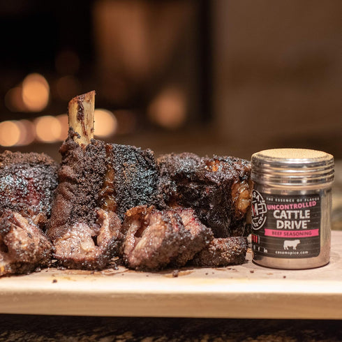 Casa M Spice Co Cattle Drive Beef Seasoning, Original, Stainless Shaker, Very Low Sodium, Gluten Free, Keto-Friendly