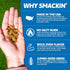1.5oz (11 pack) SMACKIN' Sunflower Seeds, Roasted Jumbo Small-Batch, American Made - Variety, bags