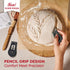 24oz 2 Set KneadAce Sourdough Starter Kit Starter Jar, Cotton Rope Banneton Proofing Baskets, Magnetic Bread Lame