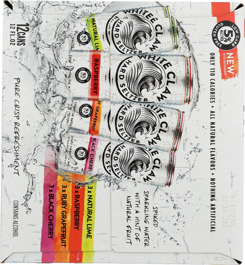 White Claw Seltzer Works Pack, 12Fl Oz (Pack 12) 5% White Claw Variety Of Abv