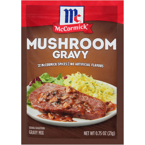 McCormick Mushroom Gravy Mix, 0.75 oz (Pack of 12)