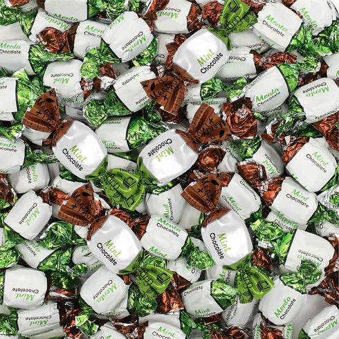 Arcor Chocolate Filled Mints Candy | 2 Pound Bag | Individually Wrapped