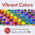 Ann Clark Cookie Cutters Professional-Grade Gel Food Coloring, 12 Colors Made in USA .7 oz