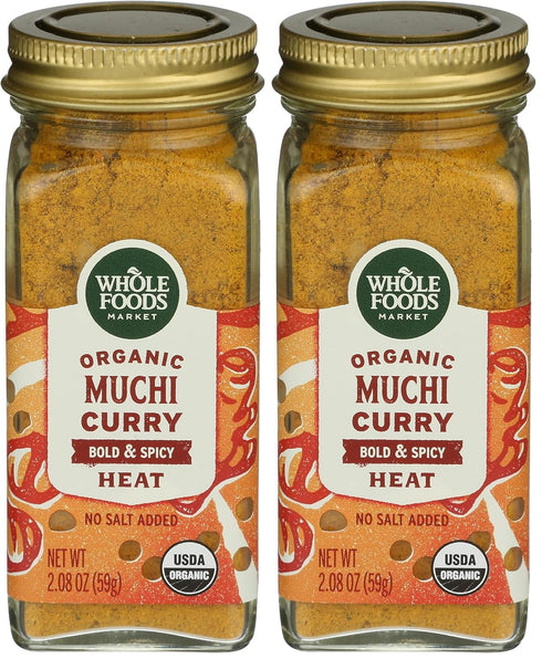 Whole Foods Market, Organic Muchi Curry Seasoning, 2.08 oz (Pack of 2)