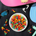 Gummy 18 oz (30 Trolli Mini Sour Brite Crawlers Candy, Cherry-Lemon, Strawberry-Grape & Orange-Lime, Sweet and Sour