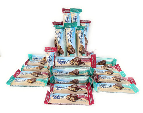 Millville Chewy Dipped 6.3oz 180g (Pack Two Flavors Chocolaty Covered Granola Bars Combo Bundle of Four)