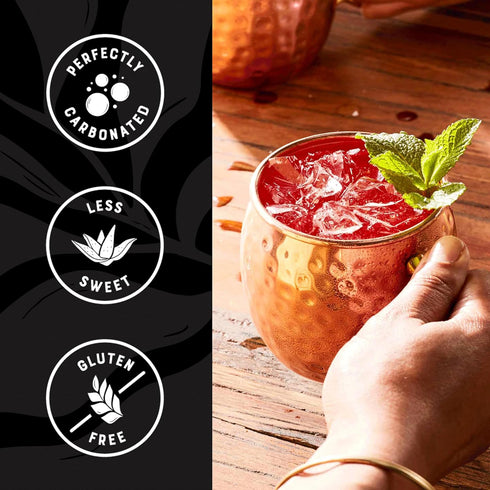 Q Mixers Premium Ginger Beer Variety Pack (Ginger Beer, Tropical Ginger Beer and Hibiscus Ginger Beer), Premium Cocktail Mixer Made with Real Ingredients, 7.5 Fl oz (Pack of 12)