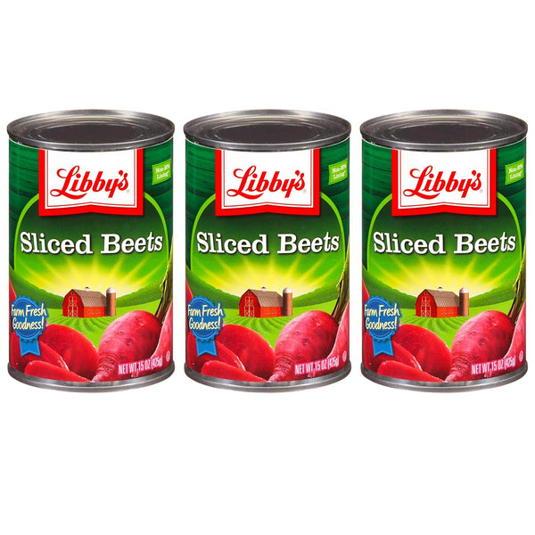 Beets Libby's Canned Vegetables - 3 Pack Bulk Bundle Canned Sliced