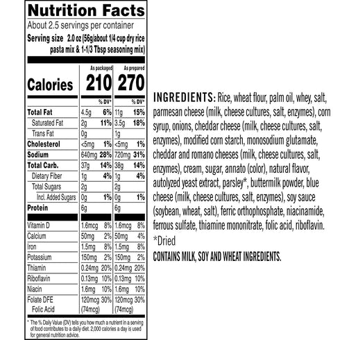 6.4 Oz Rice a Roni Rice Mix, Creamy Four Cheese