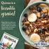 3 lb Happy Andes Tri-Color Organic Whole Grain Quinoa Non-GMO, Non Gluten, Ready to Cook Food for Oats & Seeds Recipes