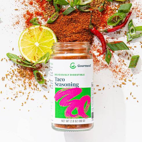 Gourmend Foods Taco Seasoning, Low FODMAP Certified, Gluten Free, 100% Natural