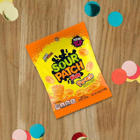 Sour Patch Kids Pack, 12 Fruit Flavors Soft & Chewy Candy Variety Peach, Grape, Strawberry, Bags