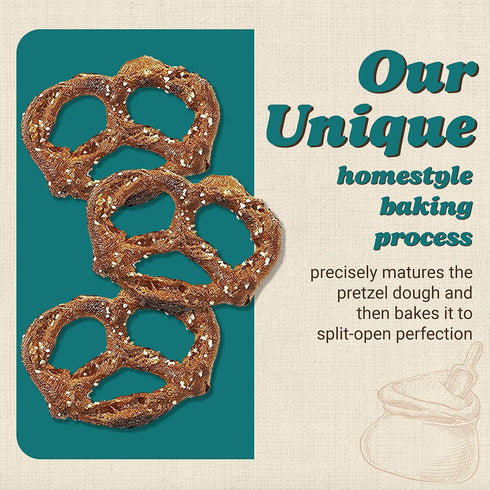 2 Oz. Pack 12 Unique Snacks Original Splits Pretzels, Delicious Homestyle-Baked Snack Bag, OU Kosher, and Non-GMO Food