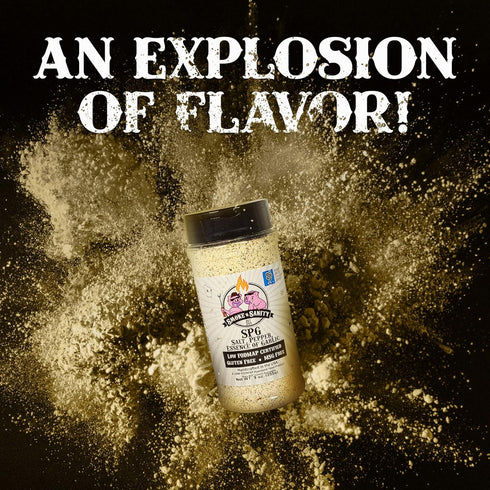 9 oz Smoke n Sanity - SPG (Salt, Pepper, Essence of Garlic Salt) Seasoning, Monash Certified Low FODMAP, Gluten Free