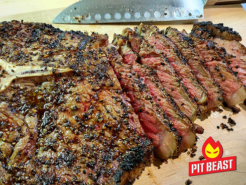 Pit Beast Coarse AF Salt and Pepper Spice Blend, Dalmatian BBQ Rub, 14oz for Steaks, Brisket, Chicken, Burgers