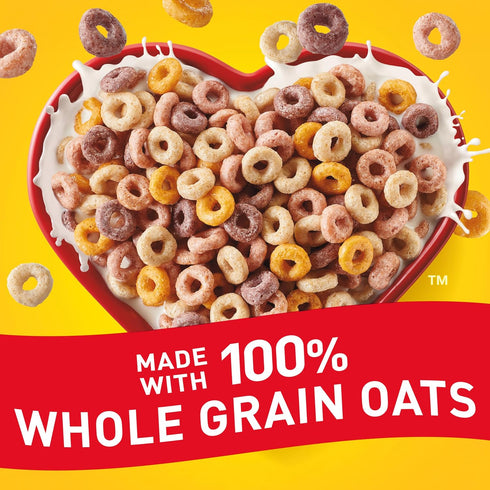 14.2 oz Fruity Cheerios, Heart Healthy Cereal with Whole Grain Oats, Gluten Free, Large Size