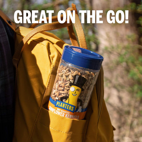 5.85oz (4 Count) PLANTERS Pop & Pour Dry Roasted Sunflower Seeds to Eat, Road Trip Snack, Plant-Based Protein, Snacks