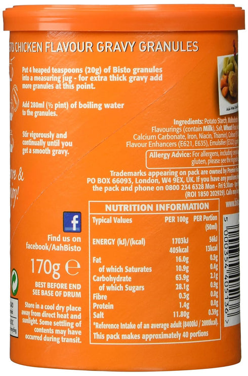 (170g), Set 2 Bisto for Chicken Gravy Granules