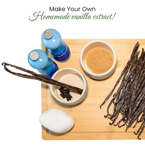 25 Count Organic Madagascar Vanilla Beans Grade A Bourbon Pods | Gourmet Whole Vanilla Beans for Baking, Cooking