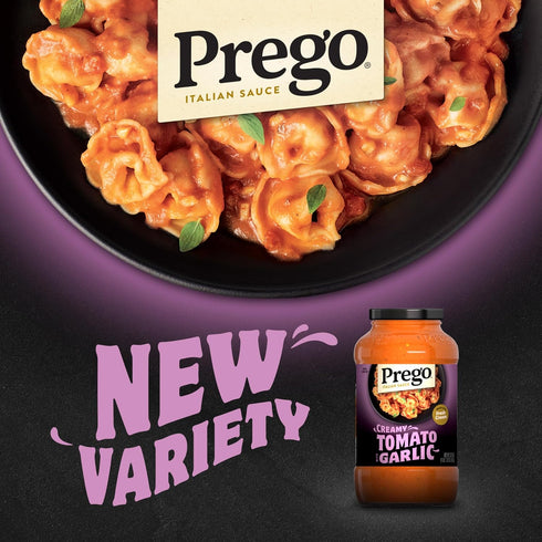 23.75 oz (6 Pack) Prego Creamy Tomato Pasta Sauce With Garlic, Jar