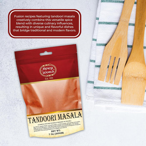 Spicy World Tandoori Masala Spice Mix, 7 Oz - Premium Quality Marinade & Grill Spice Blend