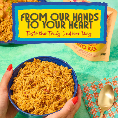 6-Pack Truly Indian Tikka Masala Rice | Long-Grain, Aged Basmati Rice | Authentic Traditional Indian Food, Rice Dishes