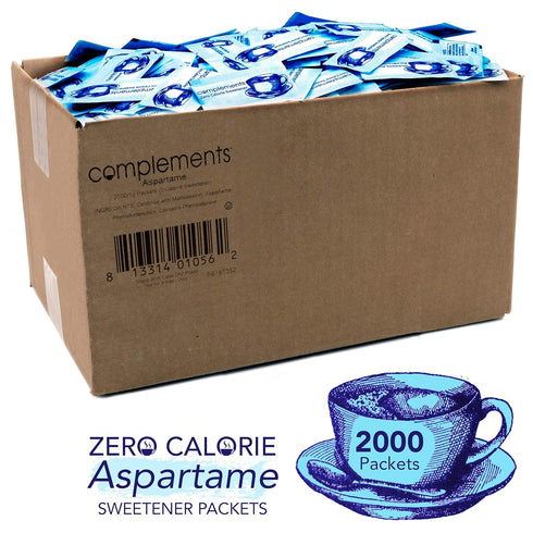 HEARTLAND Packets, 2000 Count Complements Zero Calorie Aspartame Blue Sweetener
