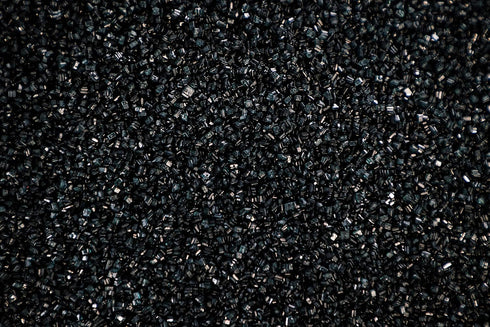 Sweet Evas BLACK SUGAR CRYSTALS-Dairy Free,Gluten Free,Egg Free,Vegan,Soy Free,Nuts Free,Kosher,Colored Sparkling Sugar