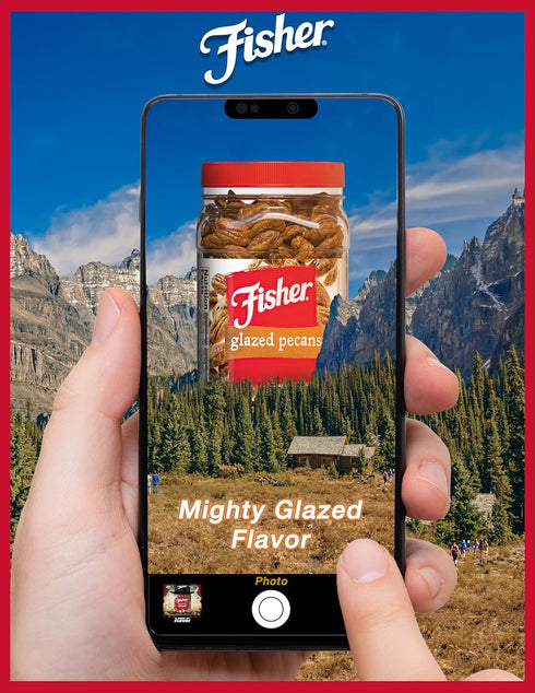 24 oz (Pack 1), Mammoth Fisher Snack Glazed Pecans Candied, of Junior Candied Pecans, Perfect for Gifting or Personal