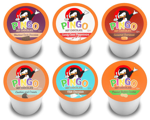 Pingo Pack, 100 Count Hot Chocolate Pods for Keurig KCup Brewers, Assorted Cocoa Variety