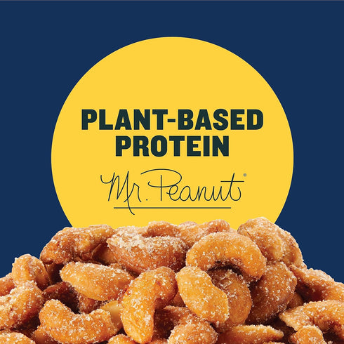 8.25oz PLANTERS Deluxe Honey Roasted Whole Cashews, Party Snack, Plant-Based Protein, After School Snack, Sweet