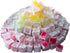 Cerez Pazari Turkish Delight with Rose, Orange and Lemon Mix Flavours 8.1 Oz - Vegan Candy Dessert Gift Box, Approx.