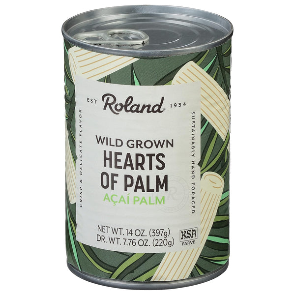 Roland Foods Canned Premium Hearts of Palm, 14 Ounce Can, Pack of