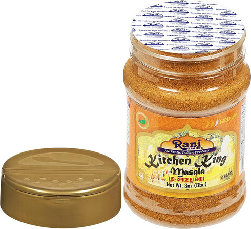 Rani Kitchen King Masala 20-Spice Curry Blend, 3oz (85g) PET Jar - All Natural, Vegan, Gluten Friendly, NON-GMO, Kosher