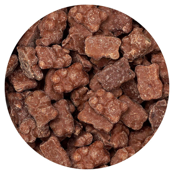 Milk Chocolate Covered Gummy Bears, 2 Pound Bulk Bag, Chocolate Candy, Gummy