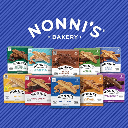 6.88 (Pack 6) Nonni's Bakery Cinnamon Coffee Cake Biscotti, Kosher, Ounce