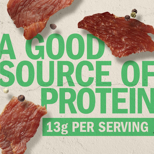 13g 100% 5 Oz. Jack Link's Turkey Jerky, Original, Jerky Bag - Flavorful Snack, Ready to Eat Protein Snacks