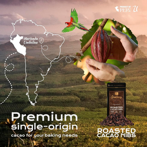 (16 oz) 100% 0% U Chocolate Creations | Organic Cacao Nibs | Fresh from our Farm | natural, Sugar | Perfect topping