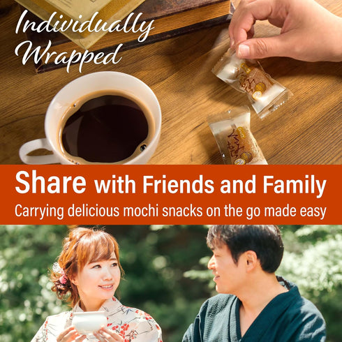 290g(10.2oz) YAMASAN KYOTO UJI Japanese Walnuts Mochi Candies, Japanese Traditional Nostalgic Sweets,Soft, Chewy
