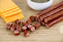 32 (16 packs 2) Wenzels Farm Beef with Cheddar Sticks Snack Sticks Flavorful, Naturally Smoked High Protein, Low Carb