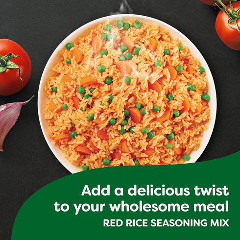 Knorr Mi Arroz Rice Seasoning Mix, 2.39 oz, 4 Count - Authentic Rojo/Red Flavor, Pack of 12