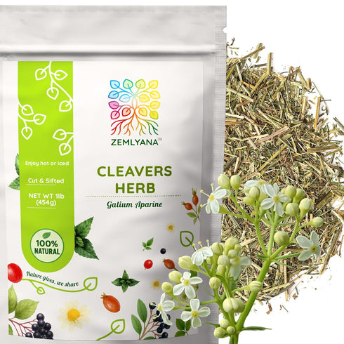 Cleavers Herb Tea (Galium Aparine) - Dried Cut & Sifted Cleaver Herbs